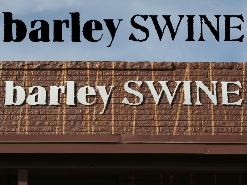 Barley Swine - Exterior Sign Design photo